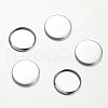 Tarnish Resistant Stainless Steel Plain Edge Bezel Cups STAS-M226-03B-1