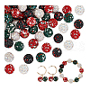   96Pcs 6 Colors Rhinestone Clay Pave Beads RB-PH0001-63-7