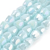 Electroplate Glass Beads Strands EGLA-D030-P4mm-B07-1