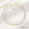 Fashionable Brass Clear Cubic Zirconia Cup Chain Necklaces MG3288-5