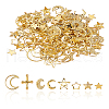 160Pcs 8 Styles Brass & Alloy Material Cabochons PALLOY-CJ0001-172-1