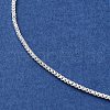 Rack Plating Brass Box Chain Bracelet Making KK-M285-04S-2