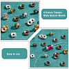   200Pcs 4 Colors Tibetan Style Spacer Beads TIBEP-PH0001-73-4
