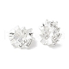 Brass Micro Pave Cubic Zirconia Beads FIND-B046-02S-1