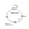 Elegant Stainless Steel Daisy Link Chain Necklaces and Bracelets Sets for Women EE7355-4-2