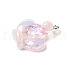 Transparent Resin Pendants RESI-H036-01F-2