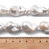 Natural Nucleated Pear Beads Strands PEAR-B004-15L-03A-4