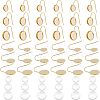 Unicraftale DIY Flat Round Dangle Earring Making Kits STAS-UN0034-77-1