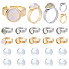 SUNNYCLUE DIY Flat Round Adjustable Ring Making Kit DIY-SC0019-88-1