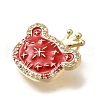 Brass Micro Pave Cubic Zirconia Pendents KK-R212-20G-01-2