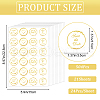 Word Gold Foil Self-adhesive Stickers DIY-WH20001-13H-2