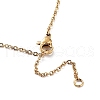 304 Stainless Steel with Plastic Bead Necklace NJEW-Q335-02A-G-3