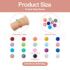 Craftdady 500Pcs 20 Colors Transparent Glass Beads Strands GLAA-CD0001-14B-5