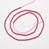 Faceted Synthetic Quartz Beads Strands G-F507-01A-2