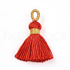 Polycotton(Polyester Cotton) Tassel Pendant Decorations FIND-N006-01G-1