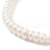 Mother's Day Jewellery Natural Pearl Beaded Necklace with Brass Clasp for Women NJEW-JN04059-2