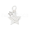 S925 Sterling Silver Pendant STER-H115-03A-S-1