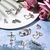 100pcs 10 Styles Tibetan Style Alloy Pendants TIBEP-CJ0001-44-5