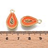 Alloy Enamel Pendants ENAM-N056-404H-3