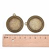 Vintage Tibetan Style Alloy Pendant Cabochon Bezel Settings X-TIBEP-M018-139AB-NF-3