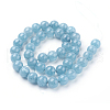 Natural White Jade Imitation Amazonite Beads Strands X-G-F364-16-8mm-3