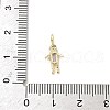 Brass Micro Pave Cubic Zirconia Pendants ZIRC-I356-17G-A10-3