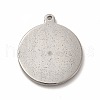 Non-Tarnish 304 Stainless Steel Pendants STAS-P322-16P-2