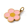 316 Surgical Stainless Steel Enamel Pendants STAS-K258-40A-G-2