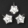 Natural Howlite Pendants G-D458-07P-01-RS-4