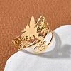 304 Stainless Steel Adjustable Cuff Rings RJEW-Z090-01G-3