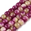 Dyed Natural White Jade Beads Strands G-T138-D08-4