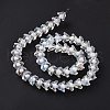 Transparent Glass Beads Strands LAMP-H061-01D-5