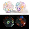 Handmade Luminous Polymer Clay Rhinestone Fancy Beads CLAY-H003-04A-1
