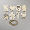 DIY Wood Hanging Pendant Decorations Kit DIY-WH20007-18D-1