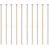 Brass Flat Head Pins KK-BC0004-01-0.7x45-1