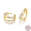 925 Sterling Silver Hoop Earrings EJEW-AA00271-17G-3