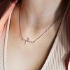 Stainless Steel Name Pendant Necklaces WG885C8-06-1