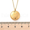 304 Stainless Steel Clear Cubic Zirconia Constellation Pendant Necklaces NJEW-R021-02G-06-5