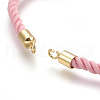 Cotton Cord Bracelet Making KK-F758-03D-G-2
