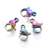 Ion Plating(IP) 304 Stainless Steel Lobster Claw Clasps STAS-E475-02D-2