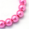 Baking Painted Glass Pearl Round Bead Strands X-HY-Q003-10mm-54-2