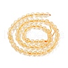 Natural Citrine Beads Strands X-G-E326-6mm-01-3