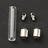Transparent Glass Vial Pendant Normal Link Connectors GLAA-D004-03P-01-2