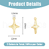 DICOSMETIC 48Pcs 2 Colors Alloy Pendants FIND-DC0005-54-2