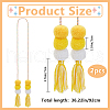 Polyester Tassel Pendant Decoration HJEW-WH20003-04A-03-3