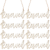 Wood Reserved Seating Sign Hanging Decorations HJEW-WH0069-20B-1