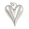 Heart Brass Pendants KK-N254-94P-1