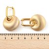 Flat Round Brass Hoop Earrings for Women EJEW-U055-02G-3