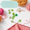  Leaf & Cactus Silicone Knitting Needle Point Protectors SIL-NB0001-38-5