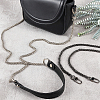 2Pcs 2 Colors Alloy Byzantine Chain & PU Leather Bag Strap FIND-WR0001-49-6